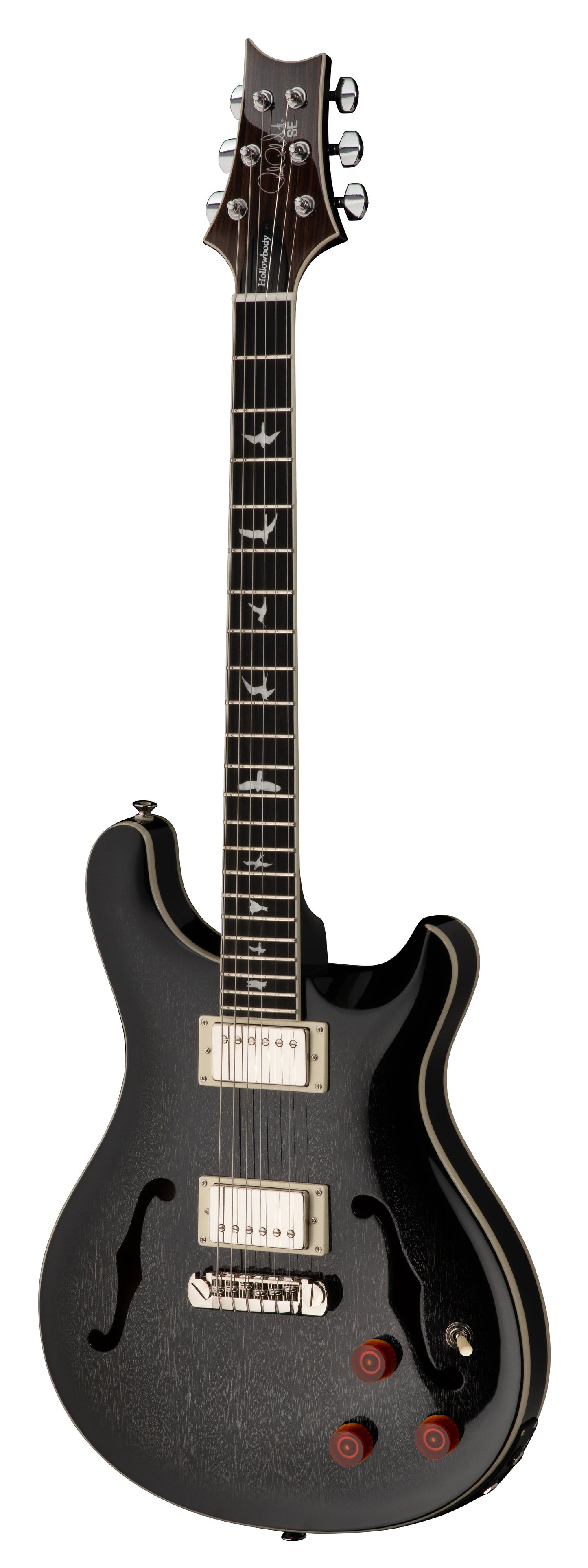 PRS GUITARS SE HOLLOWBODY STANDARD PIEZO DH DOG HAIR SMOKEBURST