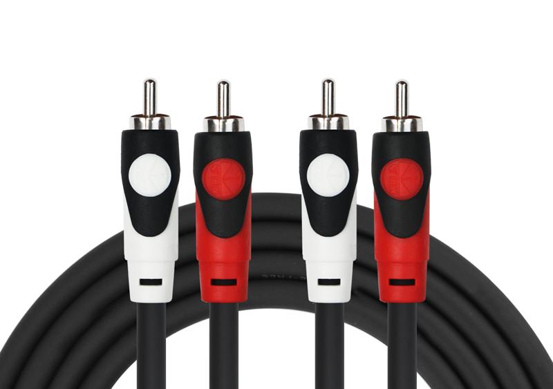Kirlin A402-1.5BK Cable Patch 2XRCA-2XRCA 1.5M Noir