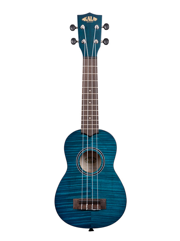 Exotic Mahogany, Soprano - Transparent Blue