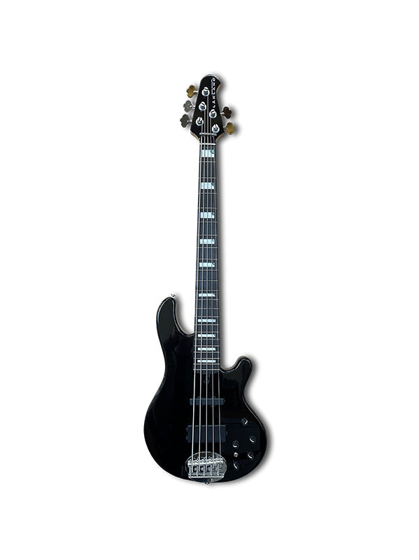 Lakland Skyline 55-02 Custom, 5 cordes - Black Sparkle, Touche ébène