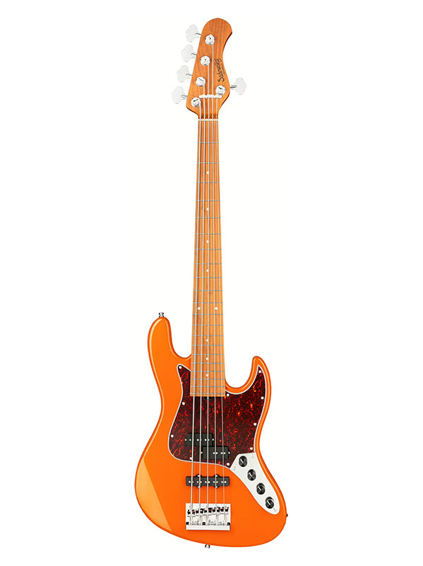 MetroExpress, Hybrid PJ, 5 cordes, 21 frettes - Candy Apple Orange Metallic,Maple