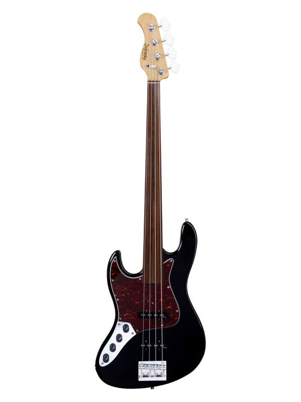 Sadowsky MetroExpress, Standard JJ, 4 cordes, Fretless, gaucher, gaucher - Black,Morado