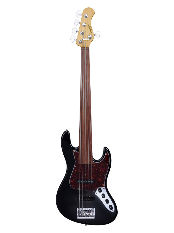 Sadowsky MetroExpress, Standard JJ, 5 cordes, Fretless - Black,Morado