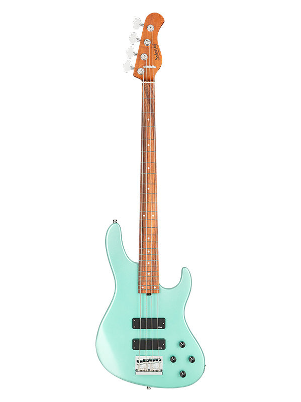 Metroexpress, Modern Bass, 4 cordes, 24 frettes - Sage Green Metallic,Morado