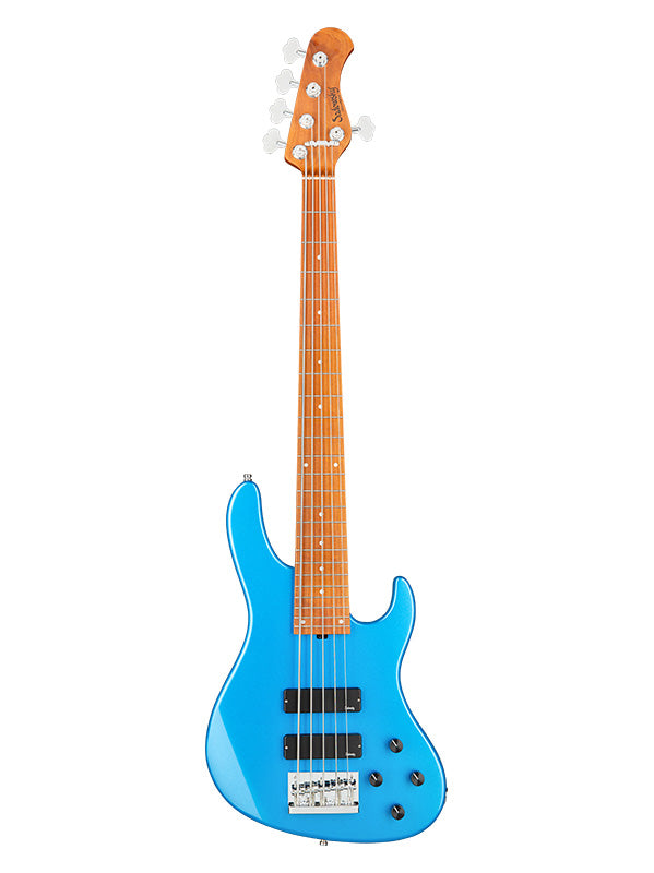 Metroexpress, Modern Bass, 5 cordes, 24 frettes - Ocean Blue Metallic,Maple