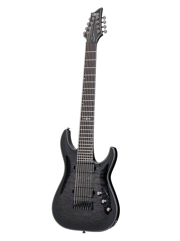 Schecter Hellraiser C-8 Hybrid - Trans Black Burst