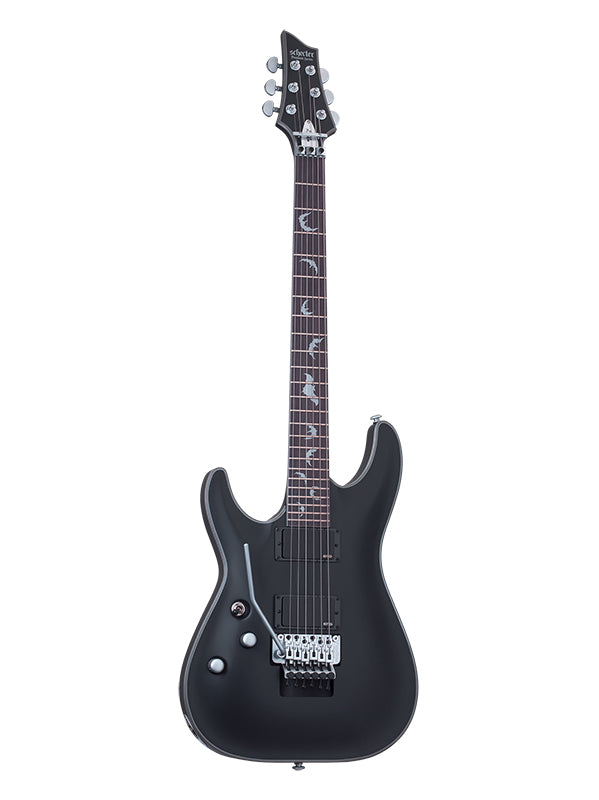 Schecter Damien Platinum Floyd, gaucher - Satin Black