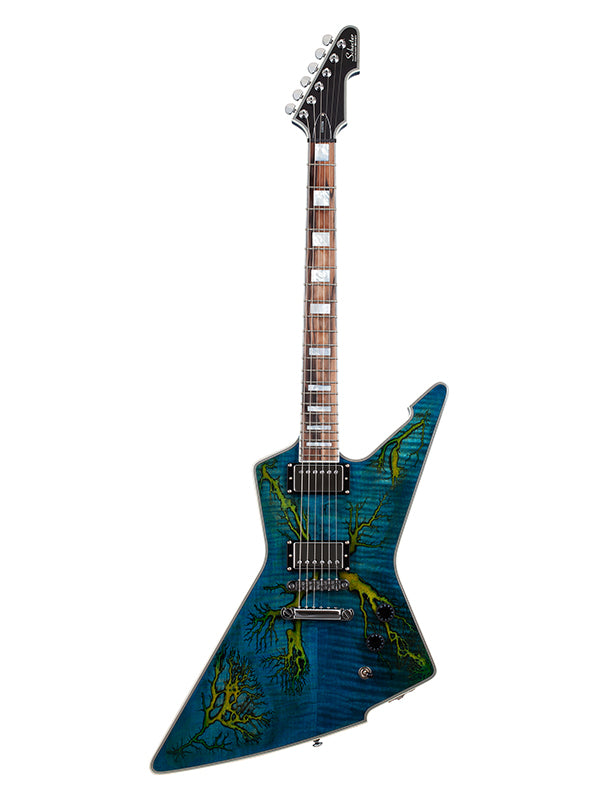 Schecter E-1 Electro Resin - Transparent Blue