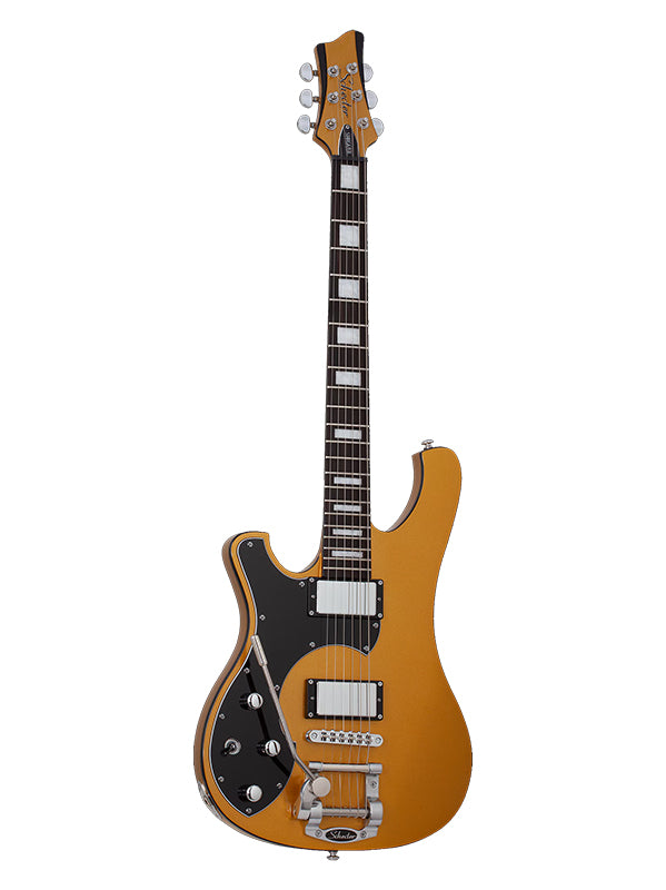 Schecter Stargazer-6 Vibrato, gaucher - Metallic Gold