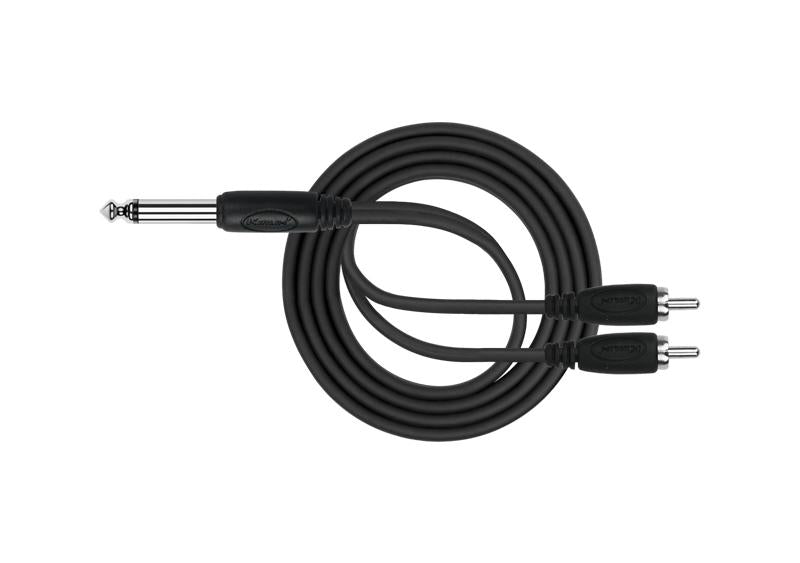 Kirlin Y325-3BK Cable 2 RCA-Jack Mono 3M