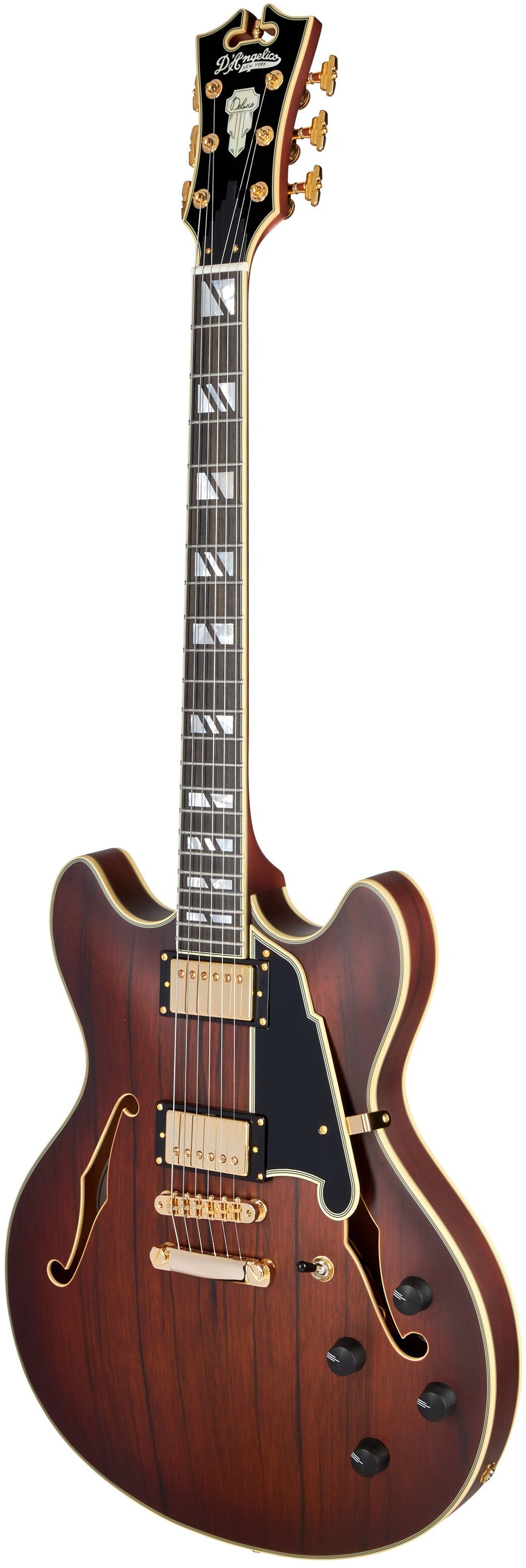 D'ANGELICO Deluxe DC Satin Brown Burst