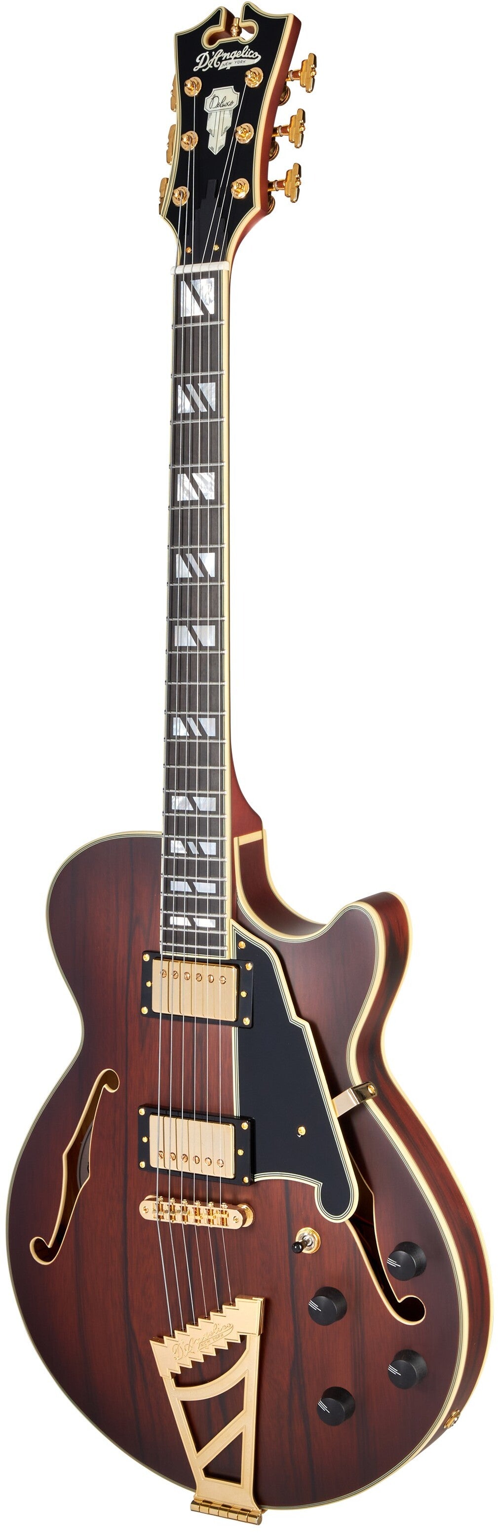 D'ANGELICO Deluxe SS Satin Brown Burst
