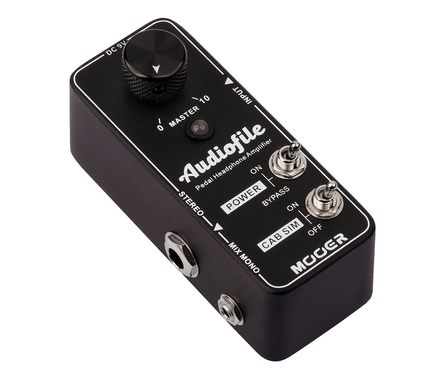 Pédale AUDIOFILE, ampli casque analogique qualité hi-fi, boîtier métal, true bypass, noir