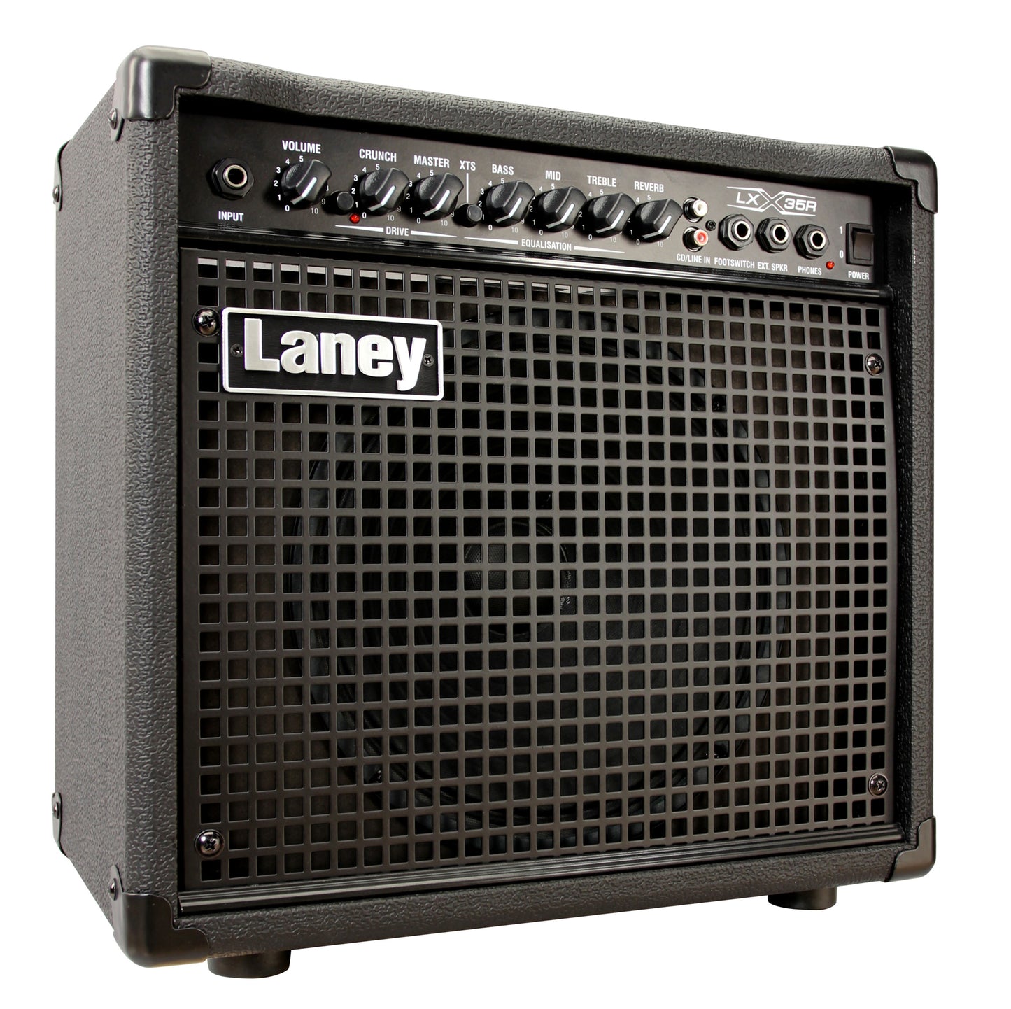 Ampli guitare électrique 35W, 1x HP 10", 2 canaux, EQ 3 bandes, réverb, 10 kg, noir