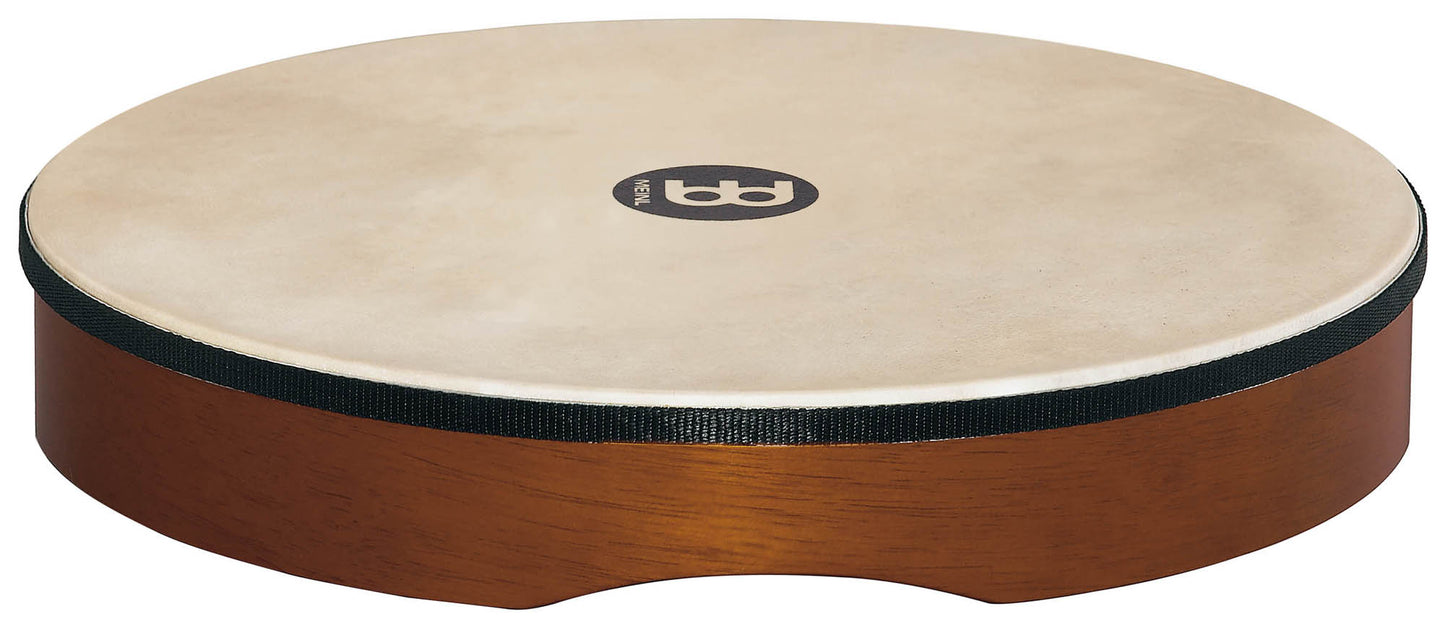 Hand Drum 16", corps en hévéa, peau de chèvre sélectionnée à la main, sans cymbalettes, design ergonomique, African Brown