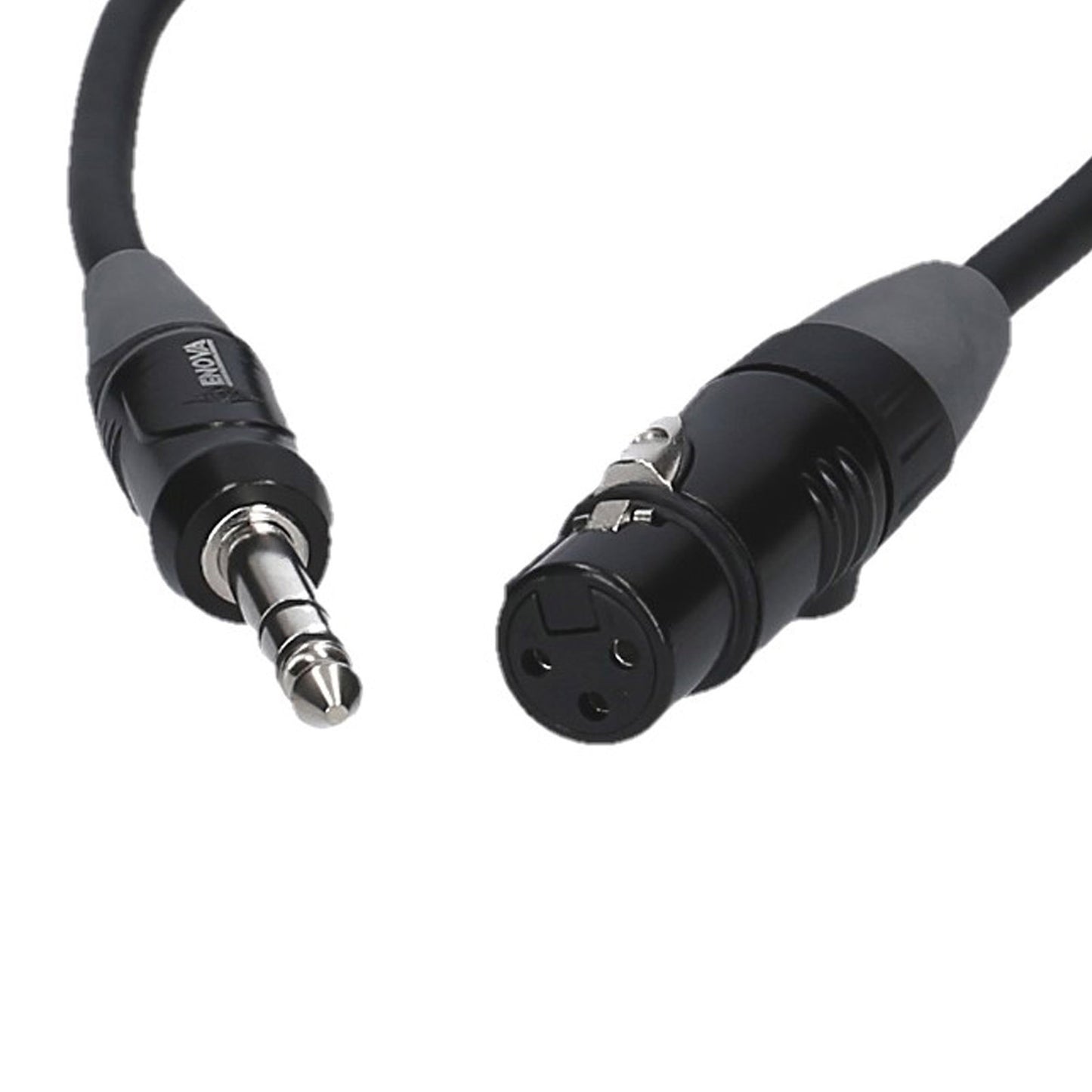 Câble micro XLR femelle/Jack stéréo, 3 mètres, noir