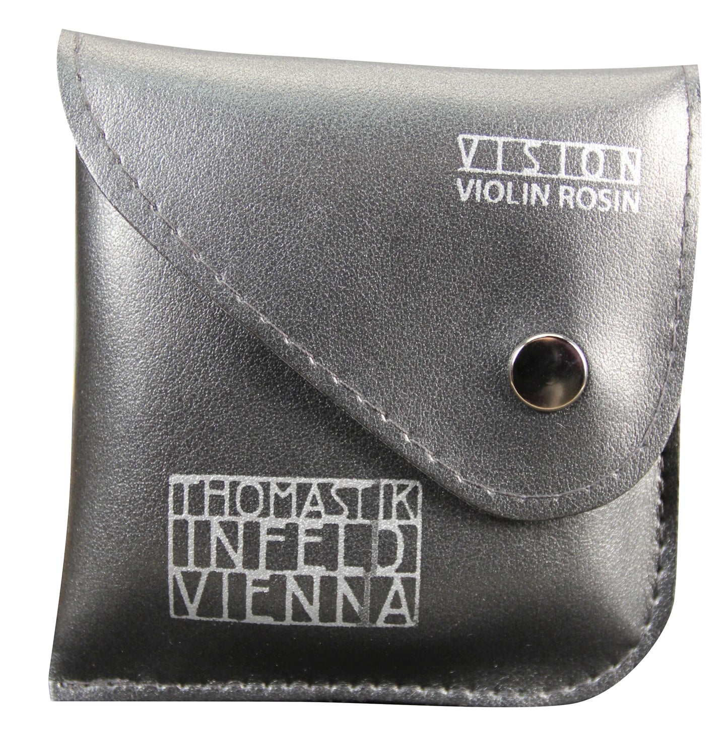 Boite de 10 colophanes Vision pour violon, accroche normale, pour climat sec et en hiver, pochette gris foncé