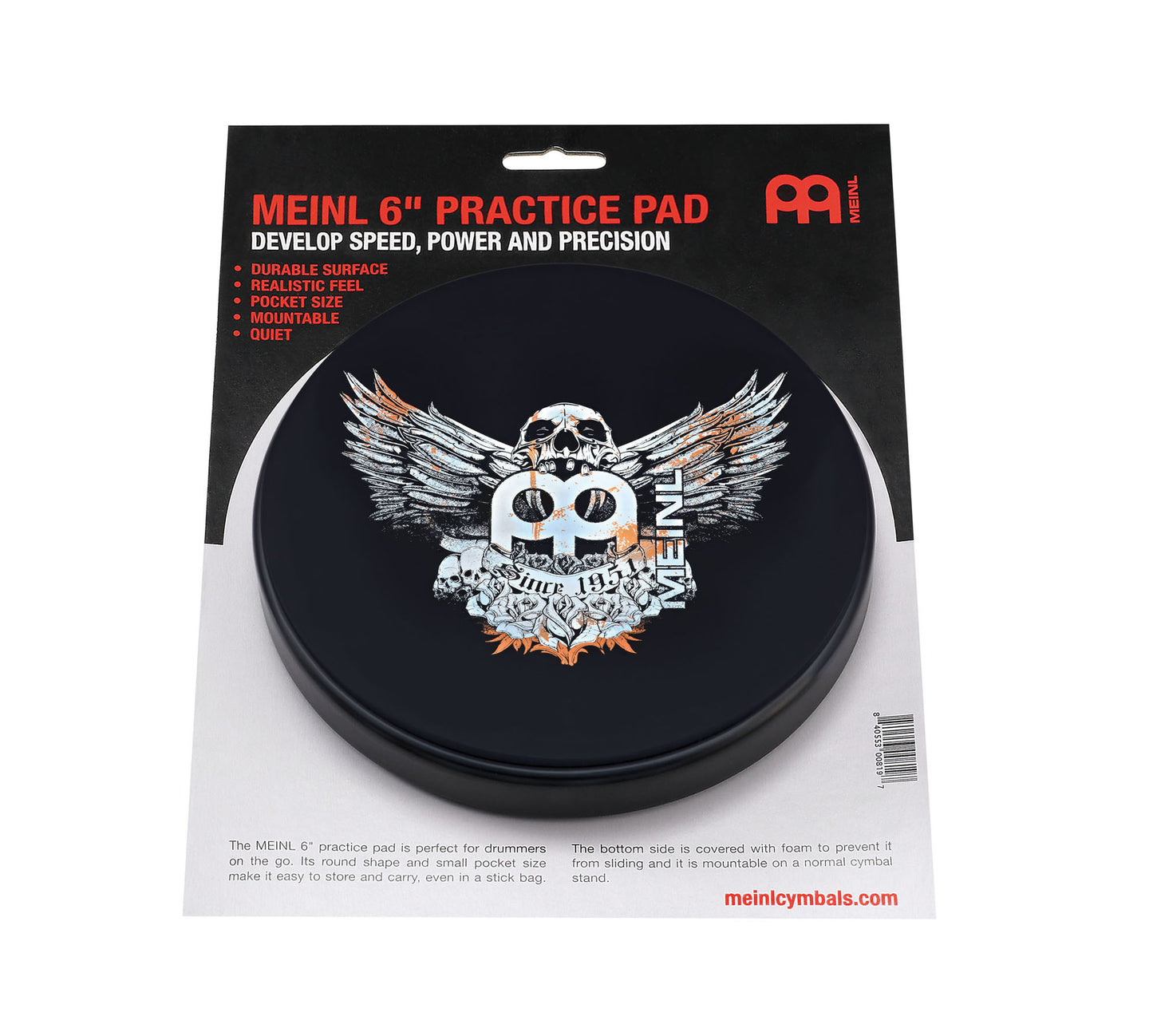 Pad d'entraînement 6", motif skull