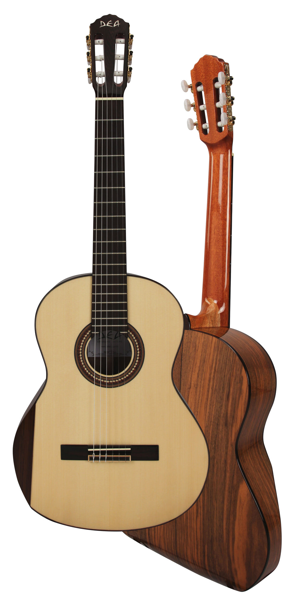 SNT S, table épicéa massif, f/e noyer, touche blackwood, sillets composite, chevalet palissandre, naturel brillant