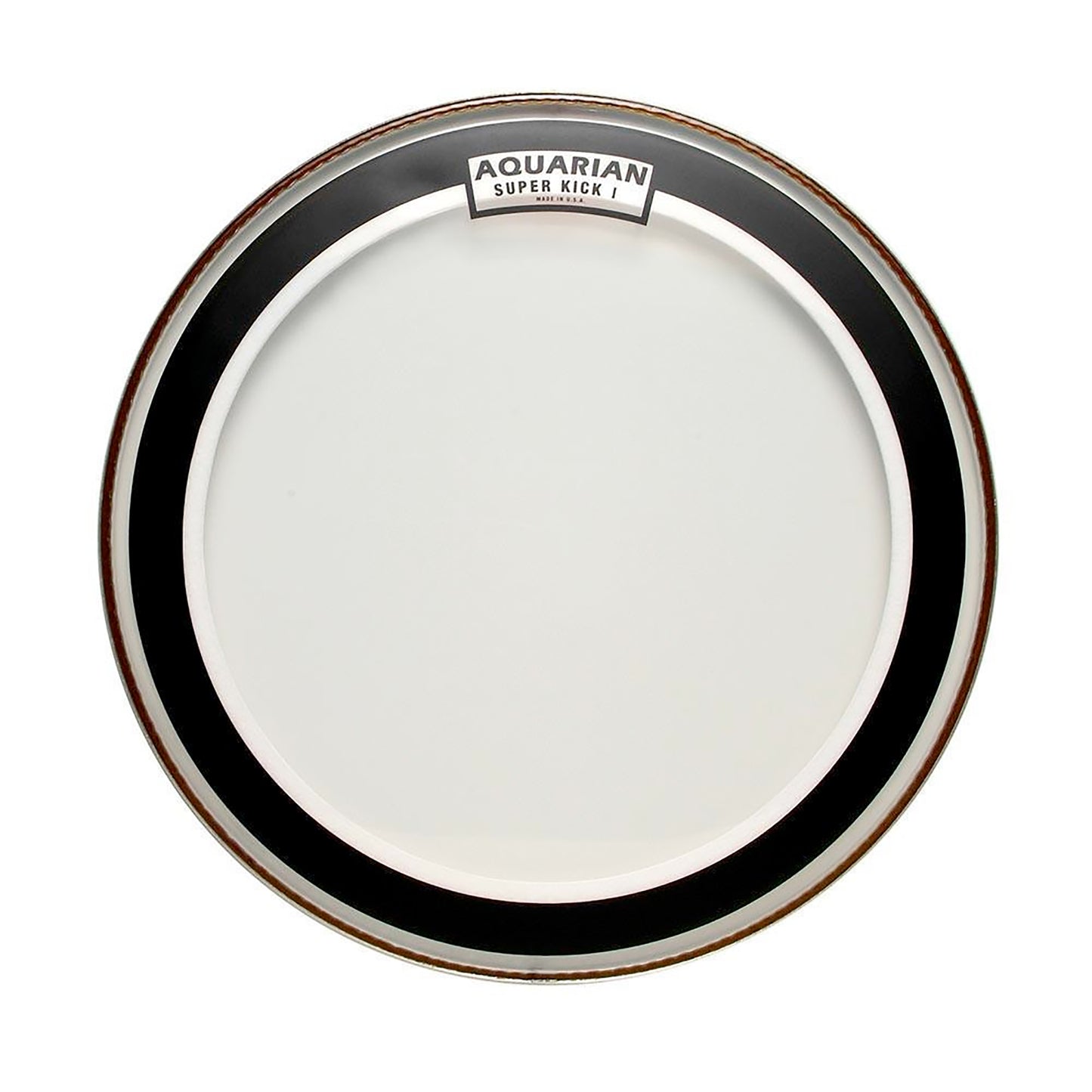 Peau Super-Kick I 18", 1 pli médium (0.25mm), atténuateur flottant, transparente