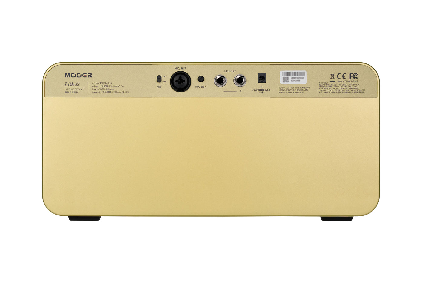 MOOER F40ILI-GD AMPLI F40I LI 40W DORE