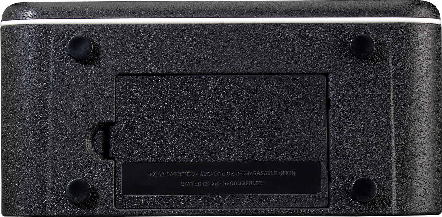 Ampli guitare MINI-STB-SG2 stéréo 2x 3W, connexion Bluetooth, look Supergroup, 2x HP 3", 2 canaux, connectique LSI, noir