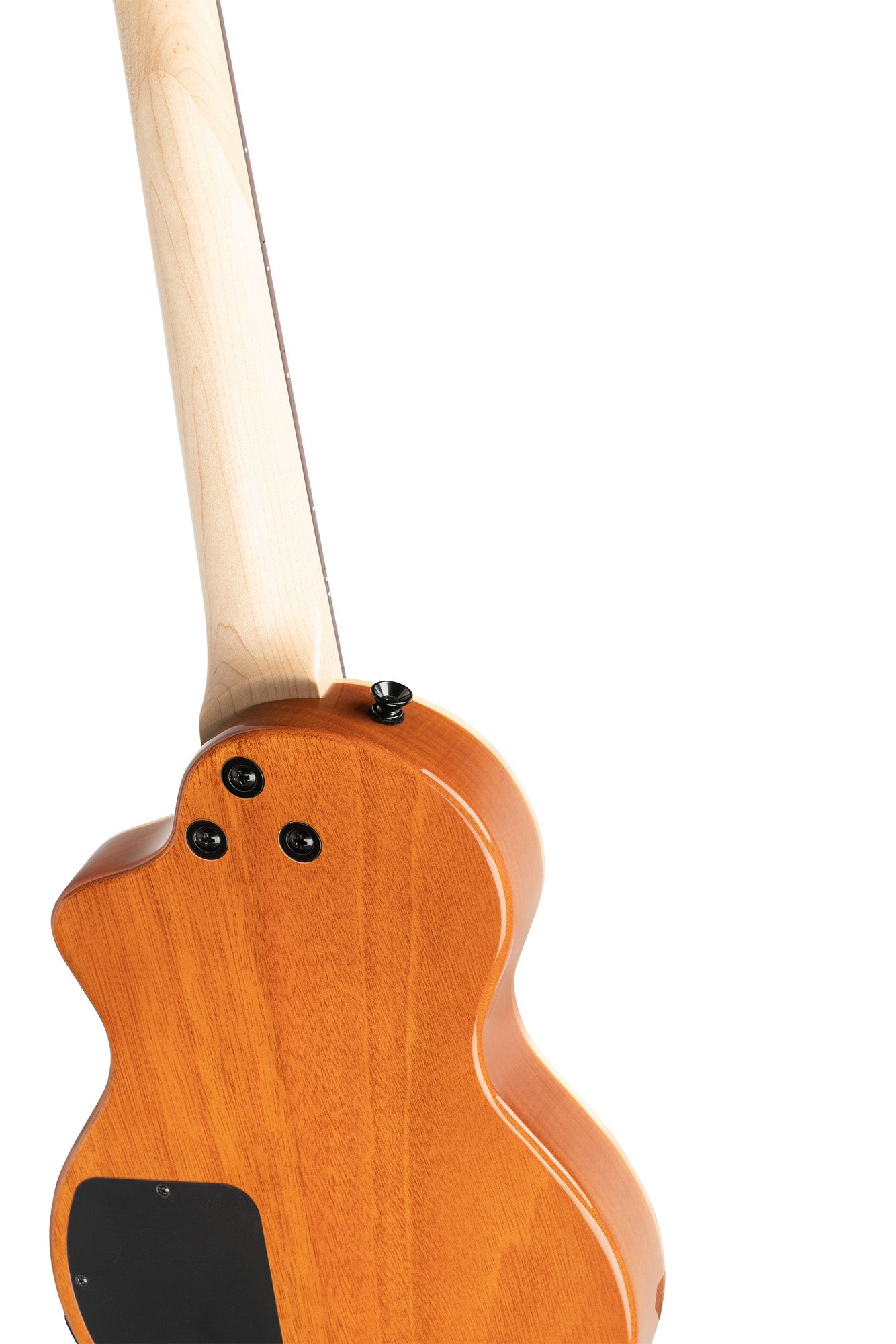 NEO-U-TGB, modèle Ténor, pan coupé, EQ MagusExpress, table érable flammé, corps okoumé, manche érable, housse, tobacco burst