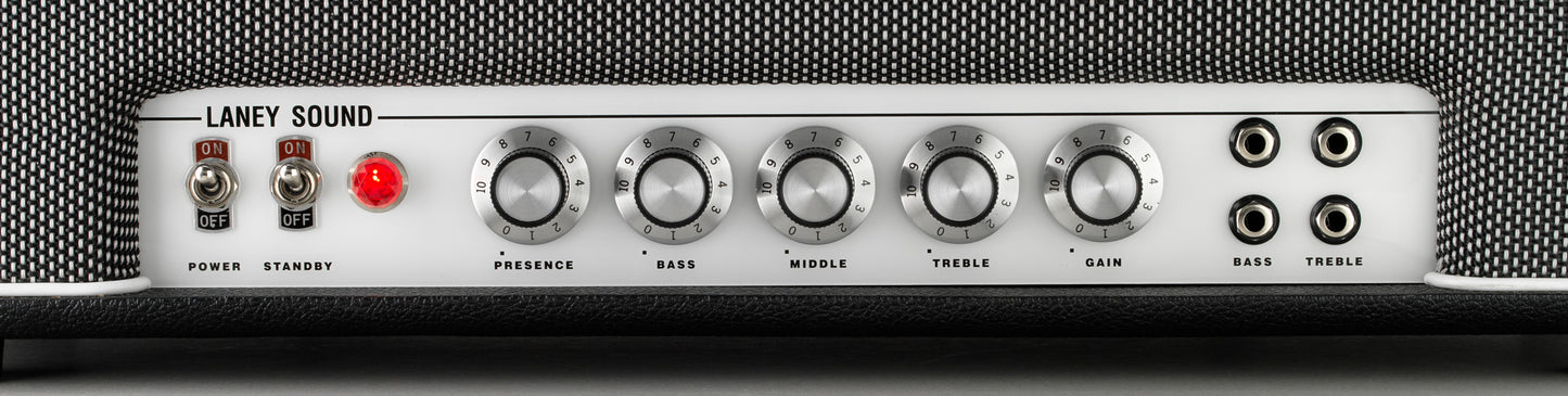 Tête à lampes 30W Class A/B (2x EL34), préampli à lampes (3x 12AX7), série Black Country Customs (Made in UK), noir