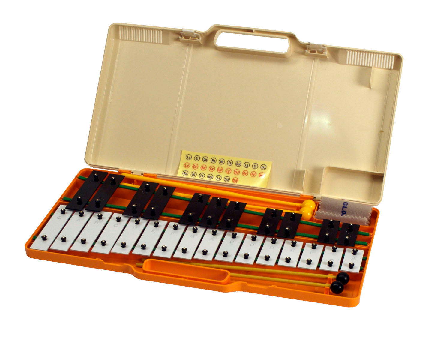 Chromatique, 27 notes, du Sol au La, étui livré avec deux paires de mailloches