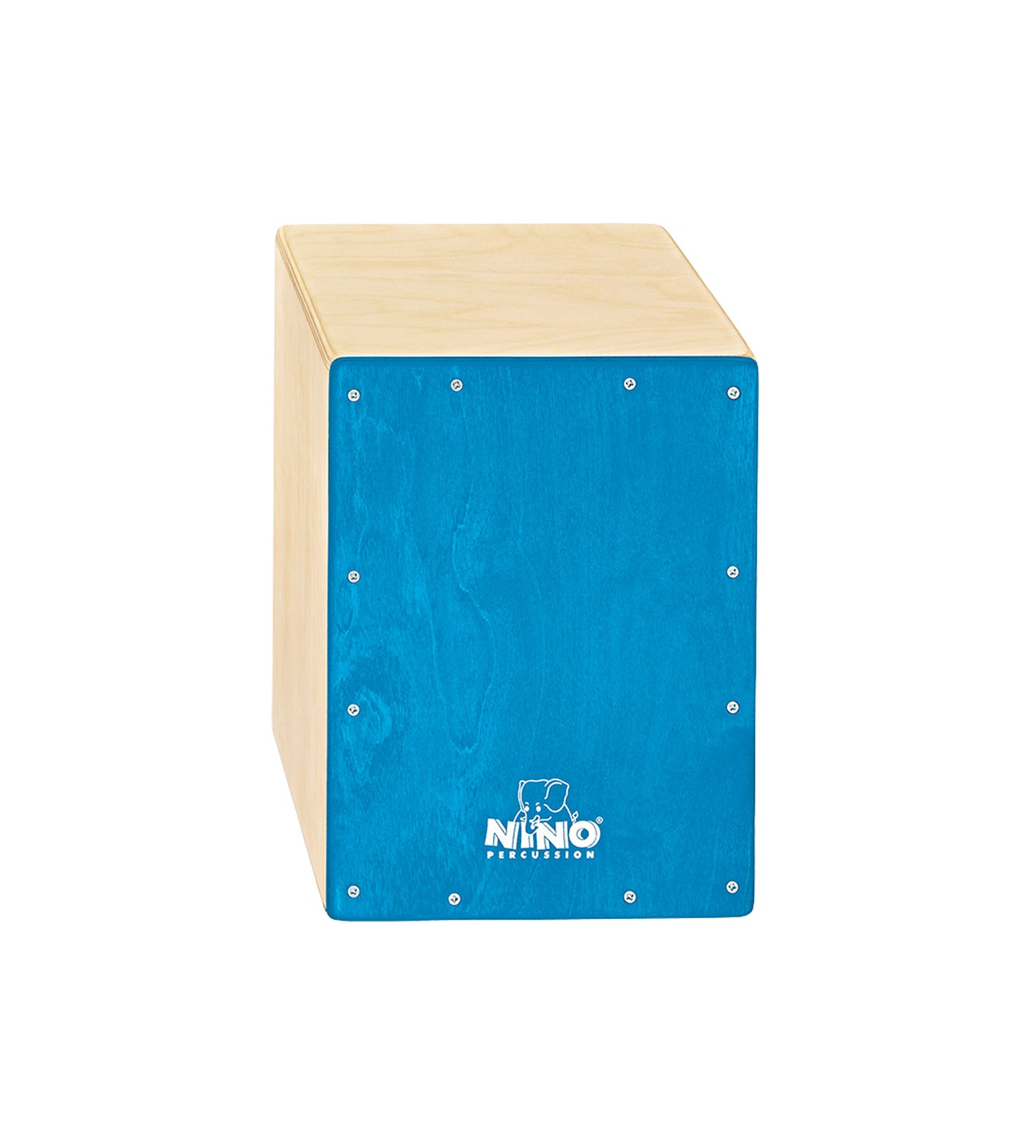 CAJON NINO 13", BOULEAU, FAÇADE BLEU, TIMBRE INTERNE