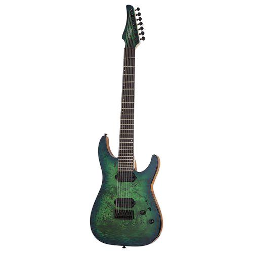 schecter C-7 Pro Aqua Burst