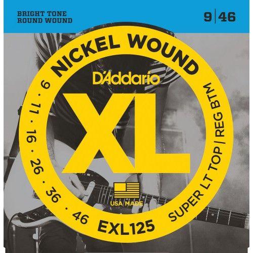 D'Addario EXL125 Super Light Top/Regular Bottom 9-46