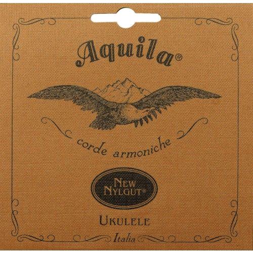 Aquila Jeu de cordes Ukulélé Soprano "Low G", en Nylgut