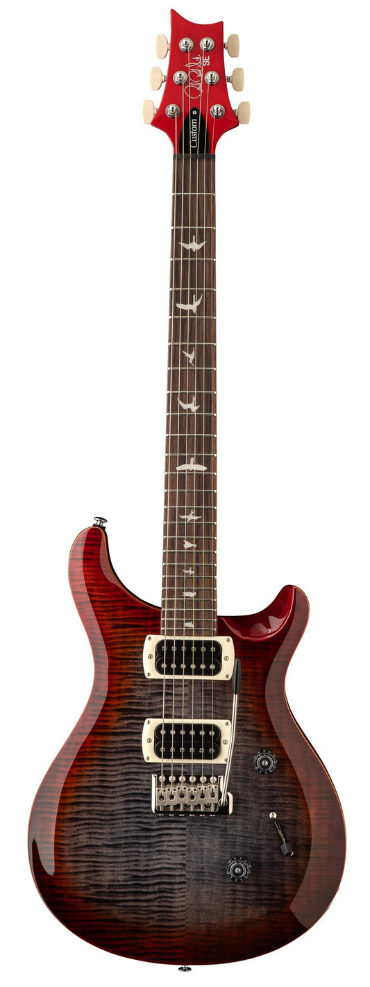 PRS SE CUSTOM 24 CHARCOAL CHERRY BURST