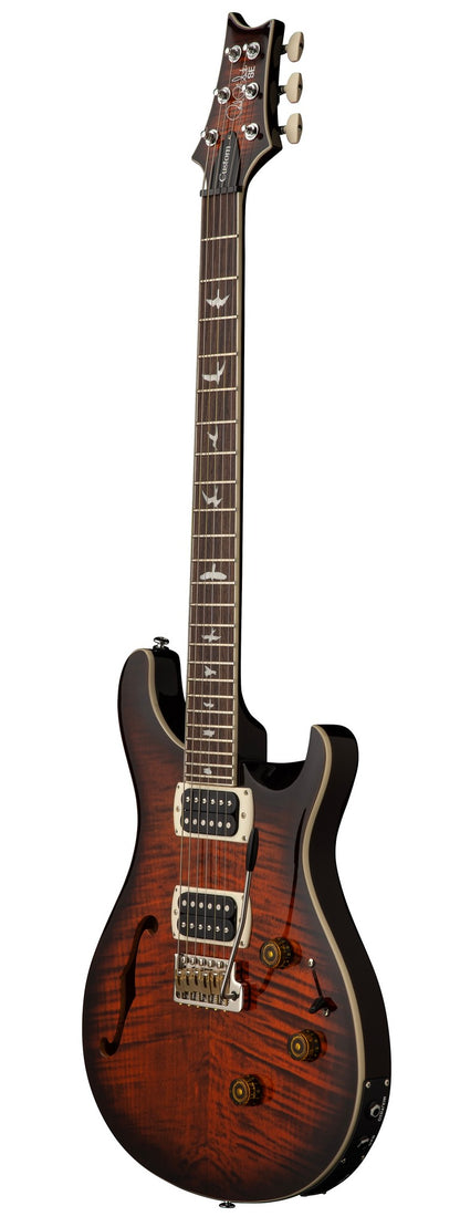 PRS GUITARS SE CUSTOM 24 SEMI-HOLLOW PIEZO ORANGE TIGER SMOKEBURST
