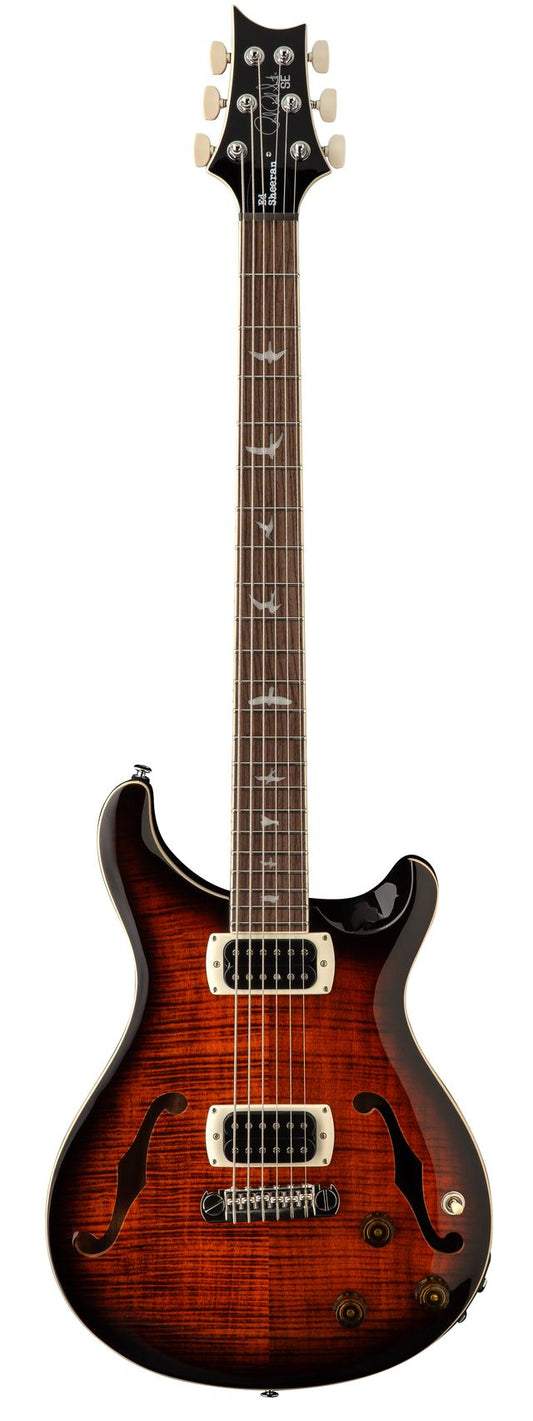 PRS SE ED SHEERAN FLAT BACK HB I BARITONE PIEZO ORANGE TIGER SMOKEBURST