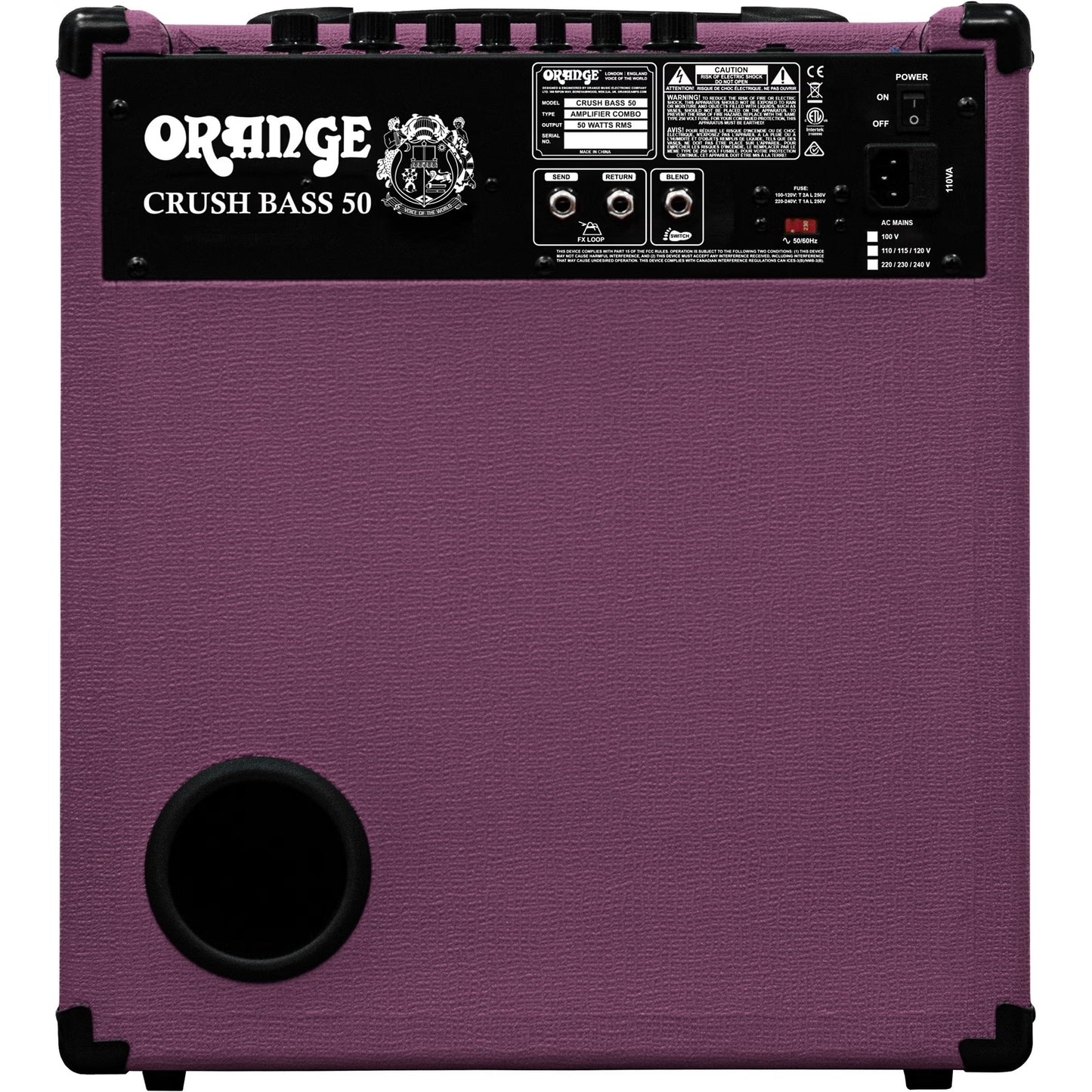 Orange Crush Bass 50 Glenn Hughes Deep Purple