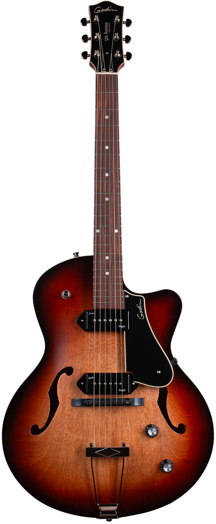 GODIN 5th Ave CW Kingpin II Vintage Burst
