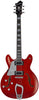 Hagstrom Super Viking Wild Cherry Transparent LH