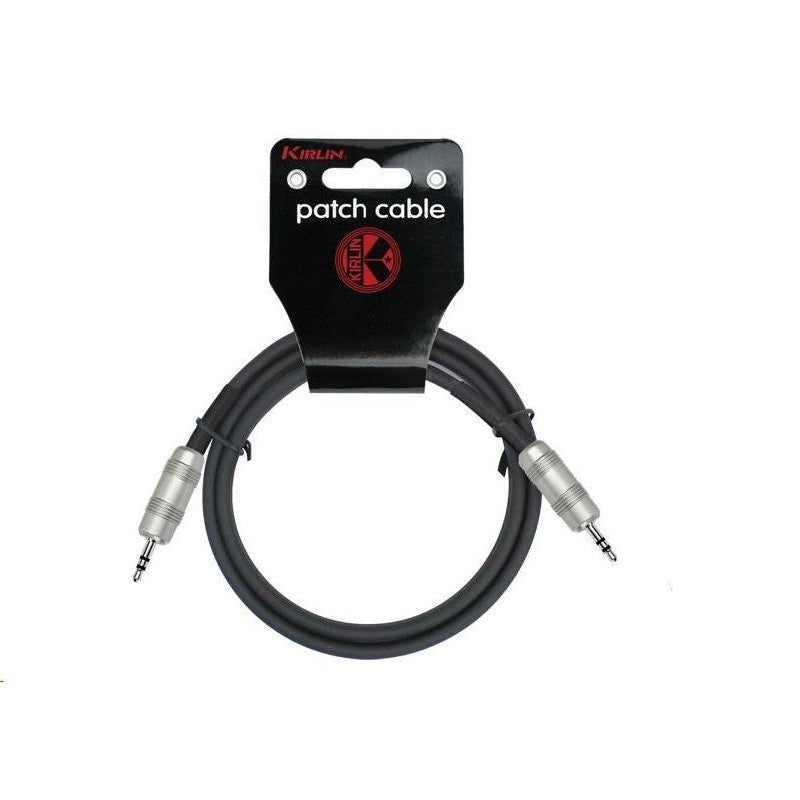 Kirlin Cable Patch Mini Jack 0.5M Noir