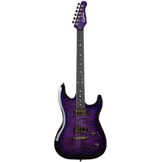 Godin Artisan ST-II Black Amethyst + Etui