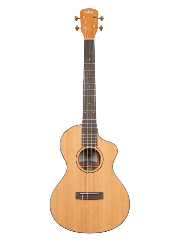 Kala Solid Cedar Top Trembesi Metropolitan, Bariton Cutaway, livré avec housse