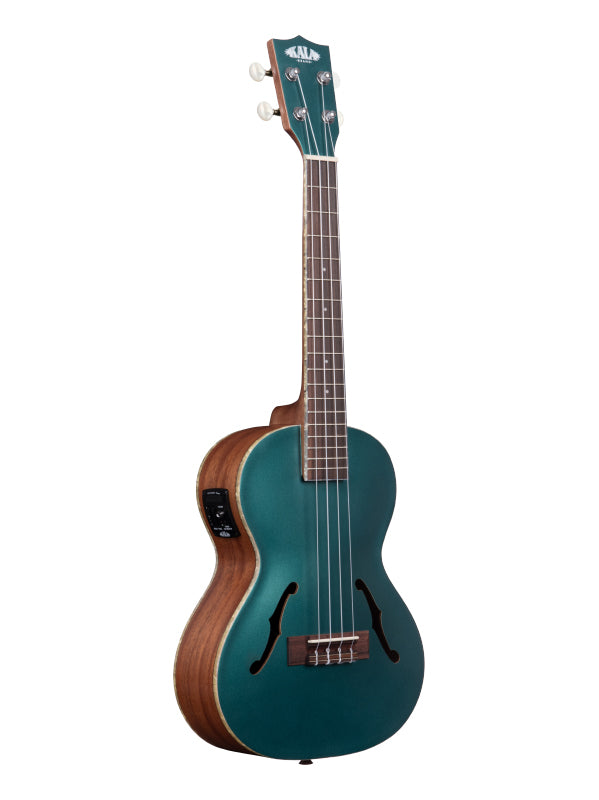 Kala Brooklyn Green Archtop, Tenor, livré avec étui