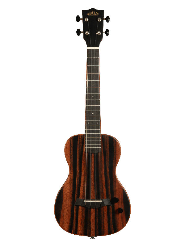 Kala Solid body Striped Ebony, Tenor, livré avec housse