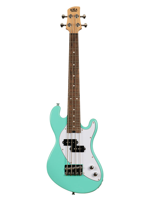 Kala Solid Body U-Bass, 4 cordes, livré avec housse - Surf Green