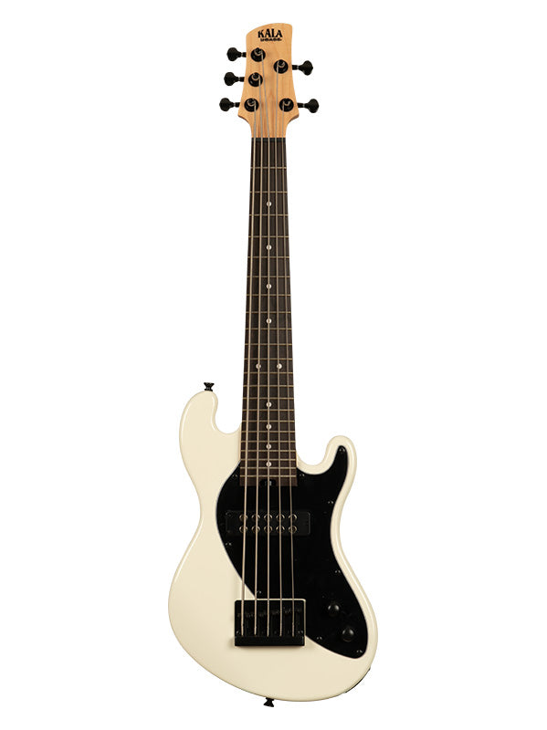 Kala Solid Body U-Bass, 5 cordes, livré avec housse - Cream