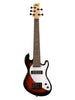 Kala Solid Body U-Bass 5 Tobacco Burst
