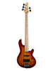 Lakland Skyline 55-02 Deluxe, 5 cordes - Honey Burst, Touche érable