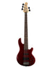 Lakland Skyline 55-02 Standard, 5 cordes - Candy Apple Red, Touche palissandre