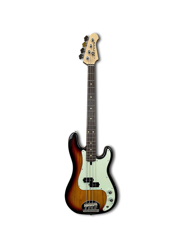 Lakland Skyline 44-64, 4 cordes - 3-Tone Sunburst, Touche palissandre